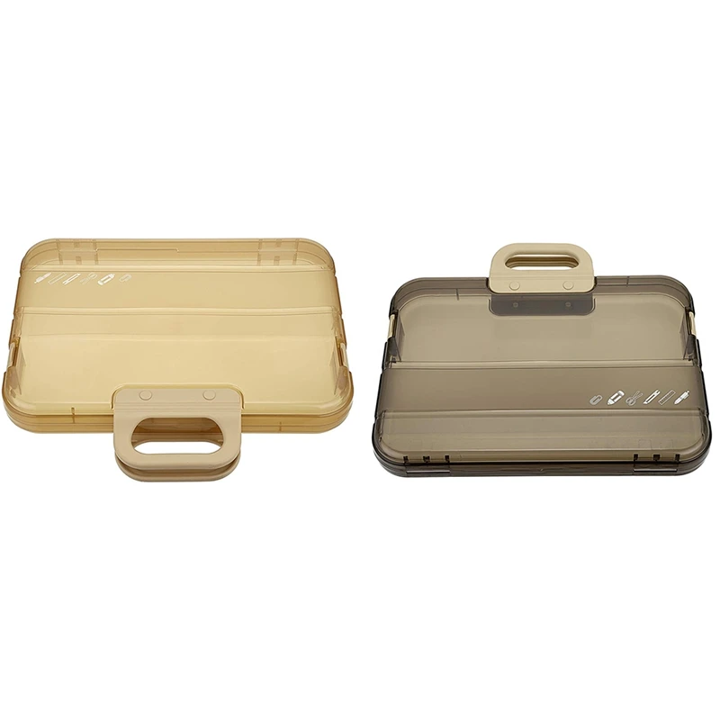 

File Tax Documents Storage Bag, Office School Supplies Organizer, Plastic Storage Box with Carry Handle