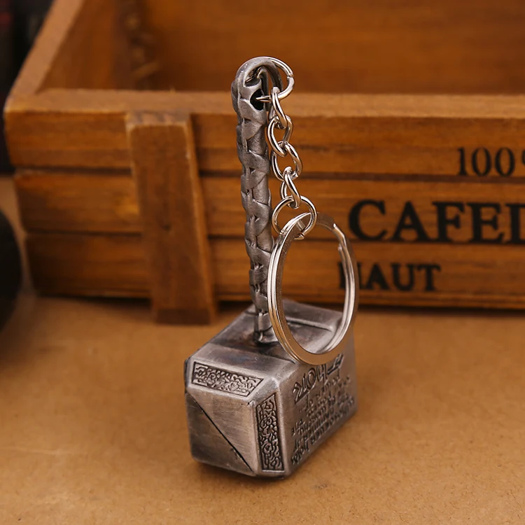 Thor Hammer брелок Mjolnir 1:1 Темный мир Ragnarok брелок кольцо Викинг один скандинавский мифологический Марвел Мститель