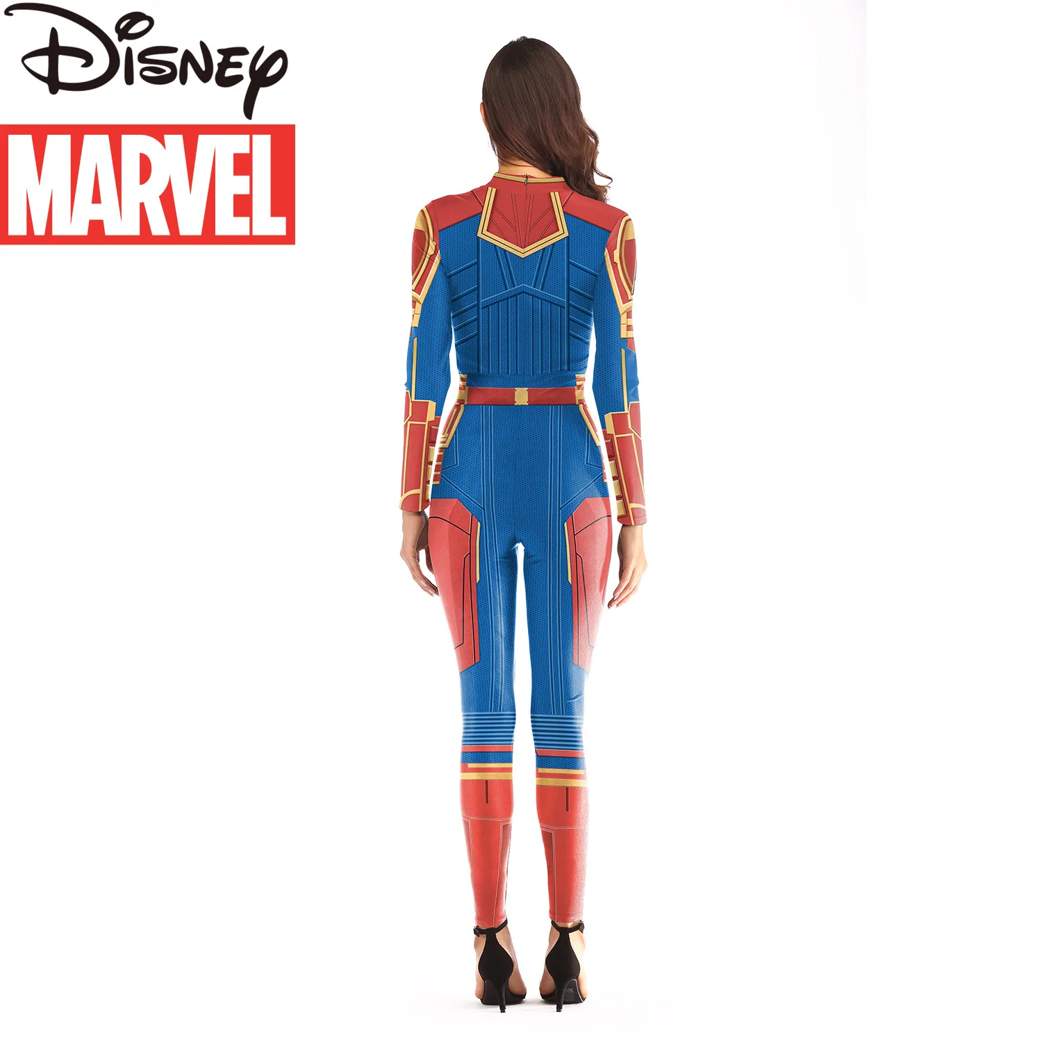 Комбинезон с героями Marvel Мстители 4 Капитан колготки для косплея аниме