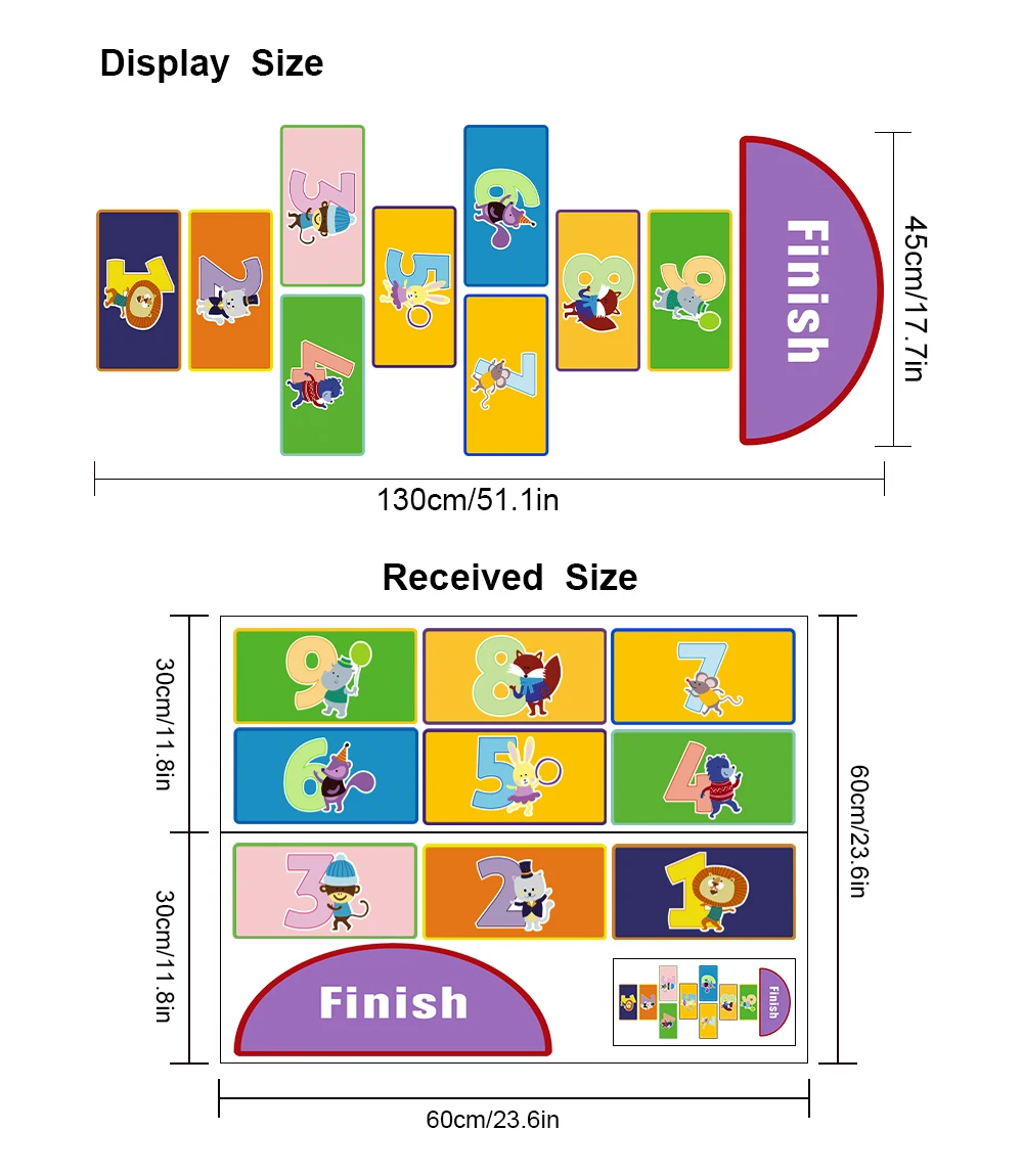 Детская игра Hopscotch напольная наклейка для детской комнаты детская родителей и