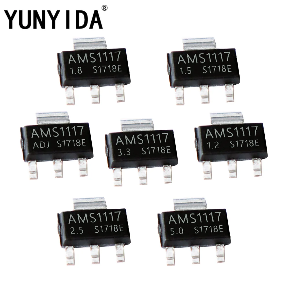 20 штук AMS1117 3.3V СОТ 223 1.2V 1.5V 2.5V 1.8V ADJ 5.0V|sot-223| |