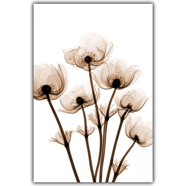 

Modern Style Canvas Material Hand-Painted Light Color Flower Pattern Background Living Room Furniture Sofa Decorative Art