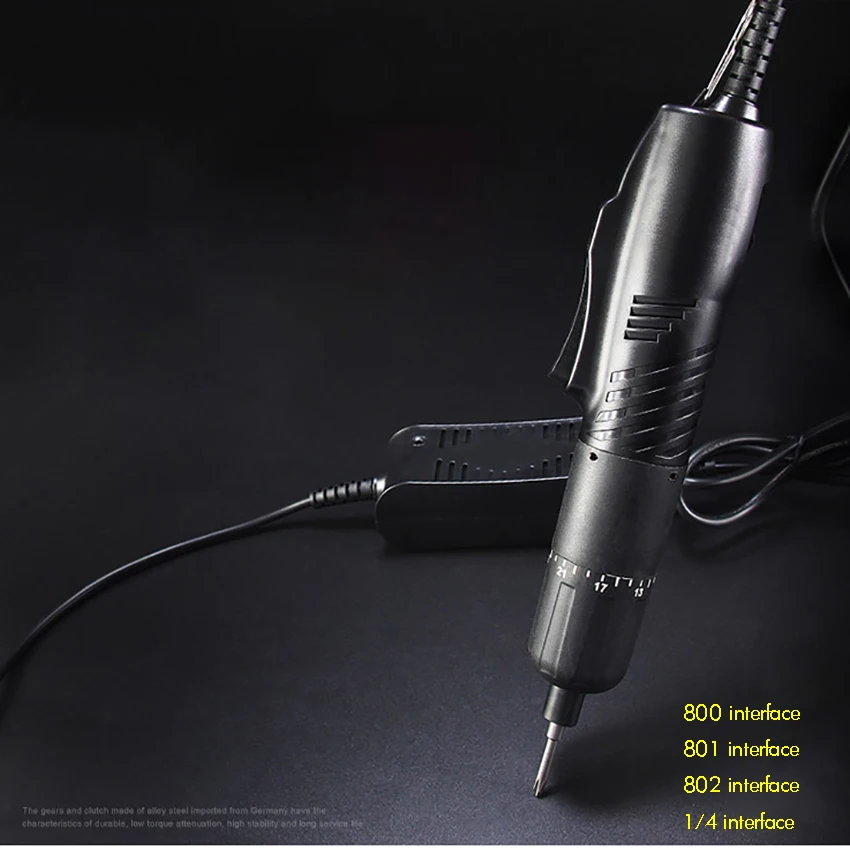 

Electric Screw driver with Power Adapter, 800, 801, 802, 1/4 Interface, Adjustable Torque Power Screwdriver Screw Bit Gun