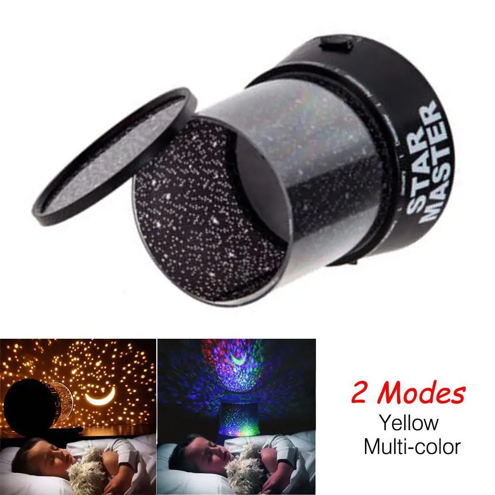 Светодиодный потолочный проектор в виде звезд для дома 2 режима ночное небо