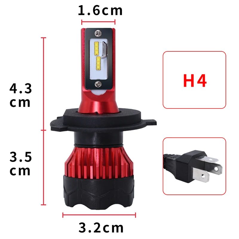 H4 фар автомобиля H7 светодиодный мини объектив проектора H1 H11 H3 HB3 HB4 H27 880 H13 H8 H9 9005 9006 12V 24V luces светодиодный para авто лампа