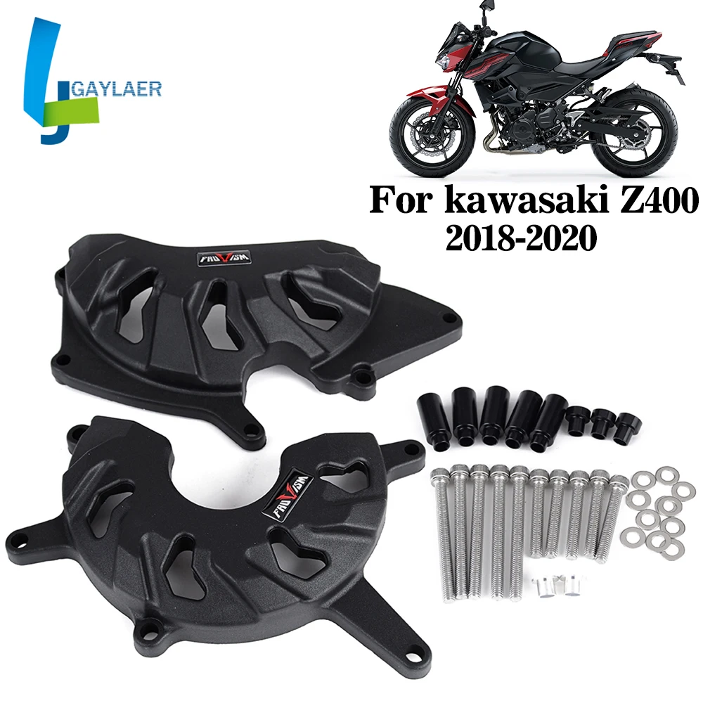

Защитная крышка двигателя мотоцикла для Kawasaki Z400 Ninja 400 2018 2019 2020 защитные крышки двигателя