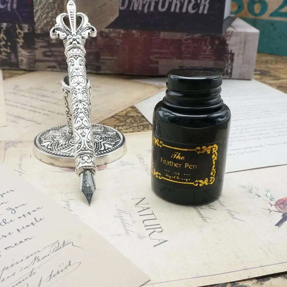 Hethrone винтажная старинная перьевая авторучка из натурального металла английская