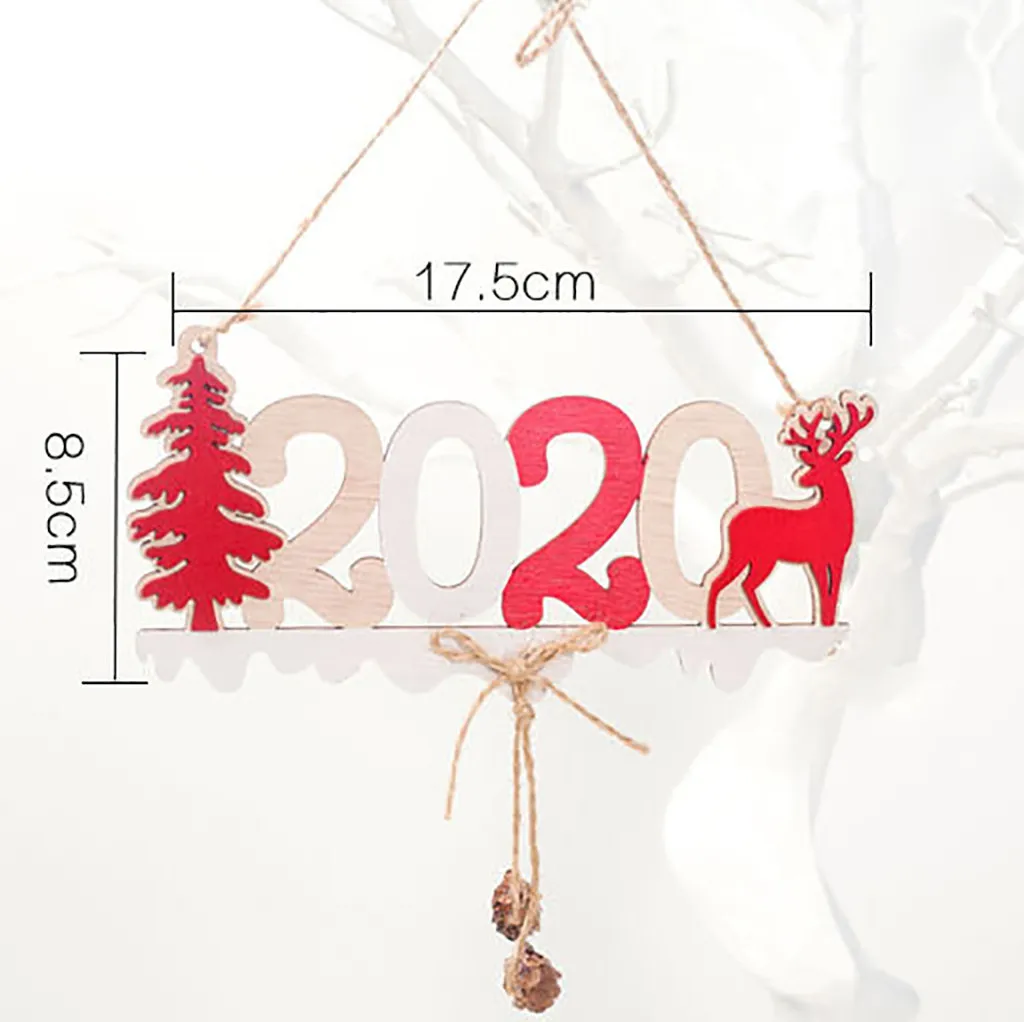 Веселые рождественские украшения для дома 2019 подвесные новые 2020 буквы конопли
