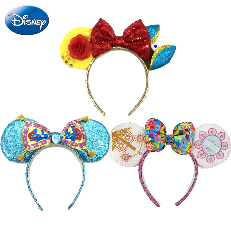 Дисней парки красота и чудовище Аладдин волшебный ковер Микки Маус Уши Девушки