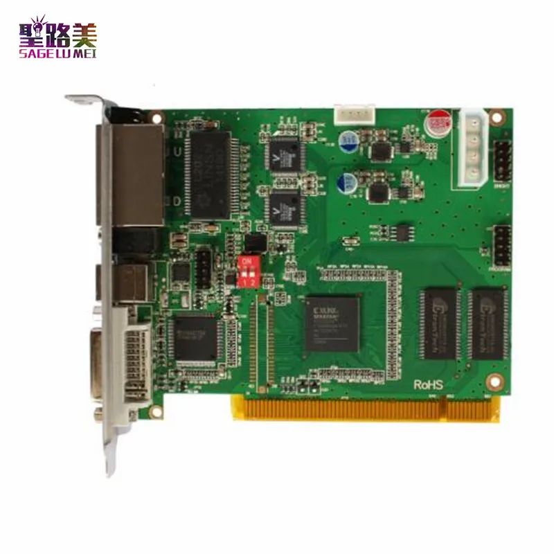 LINSN отправляющая карта TS802D для полноцветного RGB видео светодиодный дисплей
