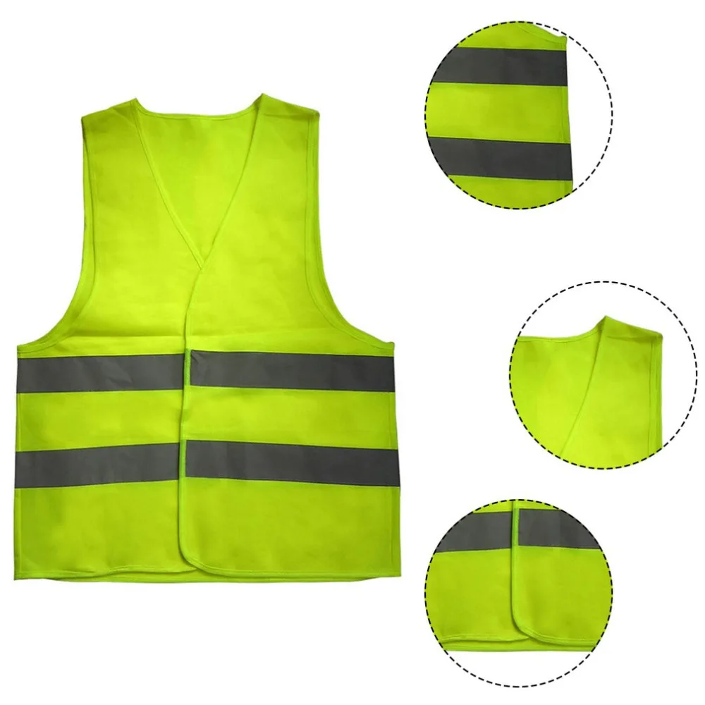 

High Visibility Reflective Fluorescent Vest Outdoor Safety Clothing Running Contest Vest Safe Light-Reflective Ventilate Vest