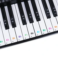 546188 keys piano keyboard note stickers learn music phonetic transcription colored character piano sticker