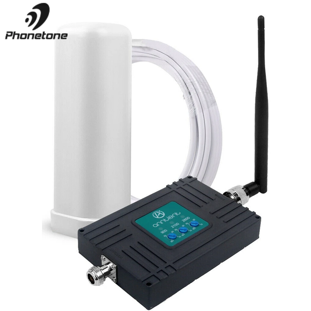 Трехдиапазонный усилитель сотового сигнала европейского стандарта LTE 2600 GSM 900 WCDMA