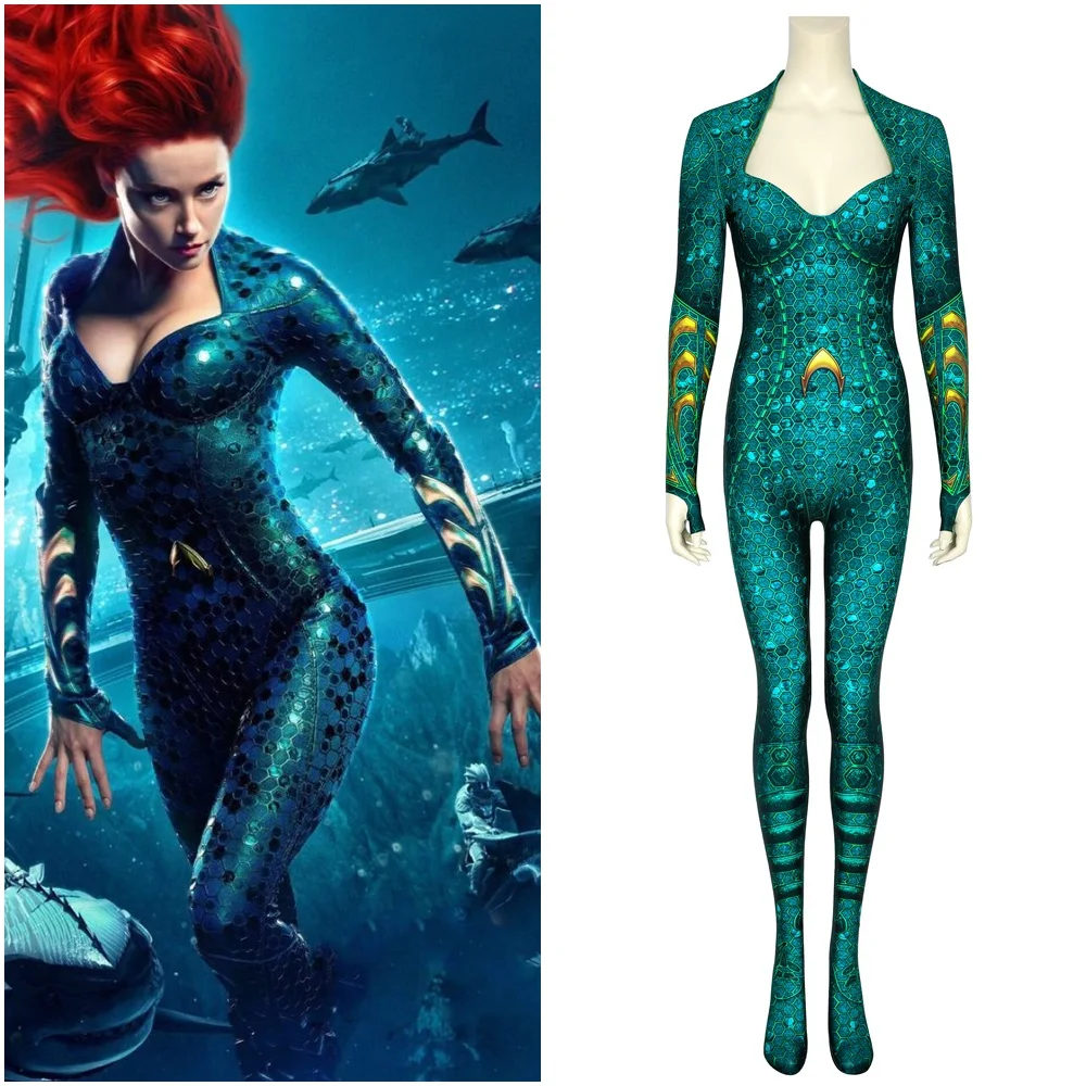 

Aquaman Mera Costume Cosplay Suit 3D Printed Ver 1