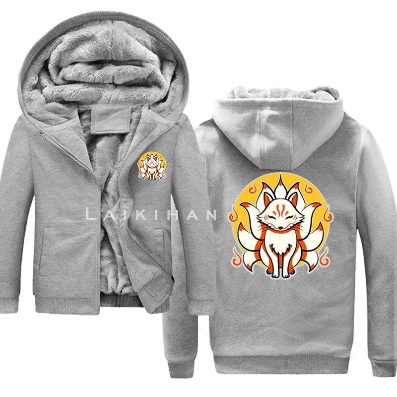 Толстовка мужская утепленная кофта с капюшоном в стиле хип-хоп чёрная японская