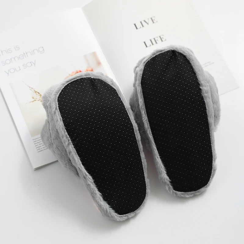 

Indoor Cat Claw Slippers Warm Cartoon Women's Plush Furry Animal Indoor Shoes Winter Warm Non-slip Floor Children Home Slippers