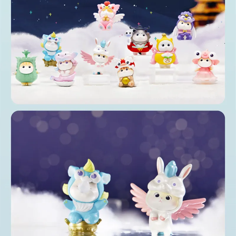 

Original China Forbidden City Lucky Cat Series Blind Box Toys Doll Random Cute Anime Figure Gift