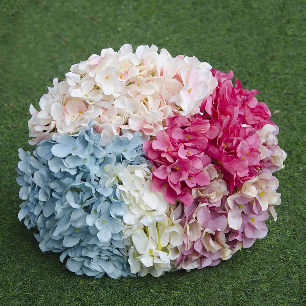 

Single European Style Artificial Flower Bouquet 6-branch Scottish Hydrangea Fake Simulative Pot Plant Home Pretty Well