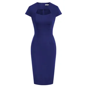 Женское платье с рукавом-крылышком Grace Karin, летние эластичные облегающие вечерние платья-карандаш до колена для офиса и работы