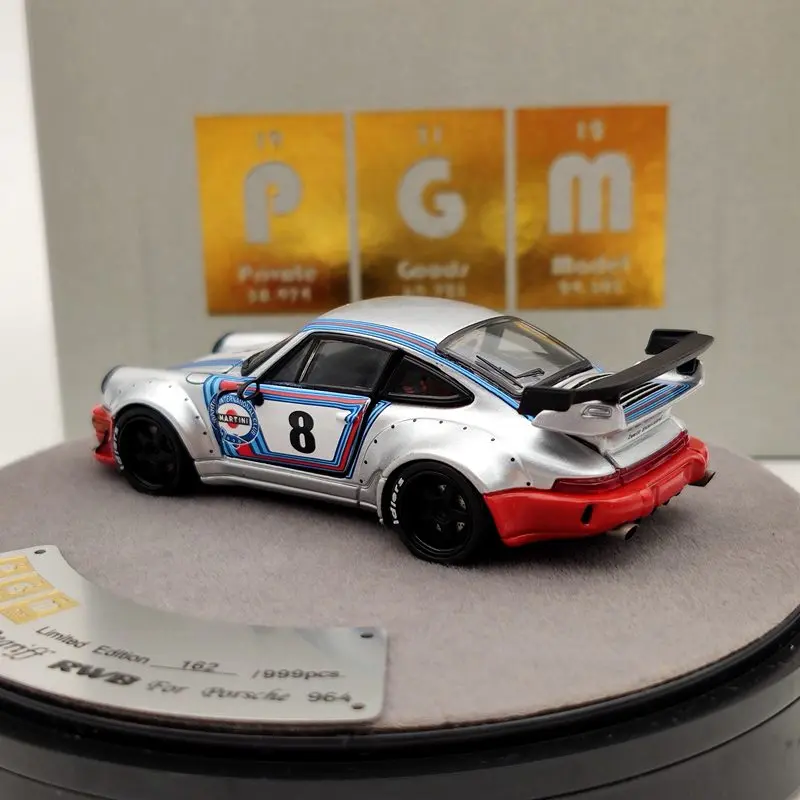 PGM 1:64 для P ~ sche 964 RWB Martini Rauh Welt Begriff #8 литые под давлением модели Ограниченная серия