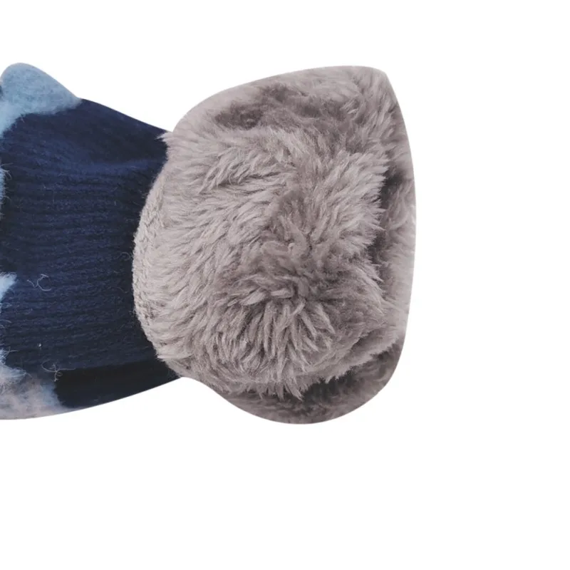 Утепленные перчатки для малышей От 4 до 7 лет девочек и мальчиков зимние теплые