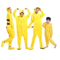 adults pikachu onesies costume women men pajamas cosplay animal sleepwear pyjamas kids christmas halloween pijama onesieshow