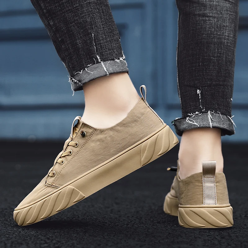 

Jumpmore Men's Sneakers Fashion Vulcanize Shoes High Quality Autumn Casual Shoes Lightweight Lace-up Running Shoes Size 39-44
