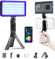viltrox weeylite rb9 rgb led camera light 12w portable full color video panel light with stand and dimmable bi color 2500k 8500k