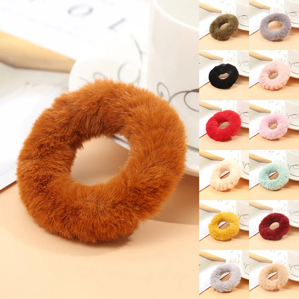 Многоцветная мягкая шифоновая бархатная атласная резинка для волос с цветочным