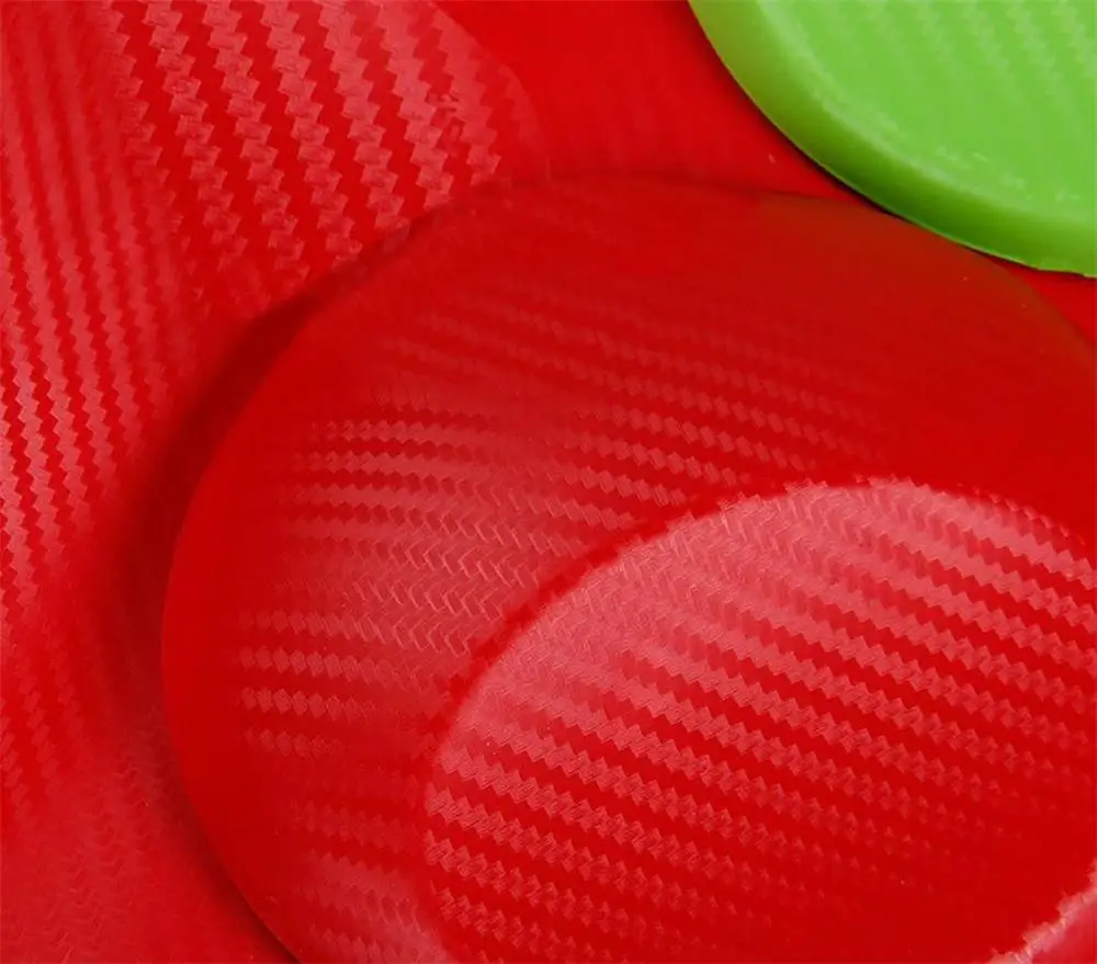 10x152 см Красный Модный 3D виниловый стикер из углеродного волокна для мотоцикла