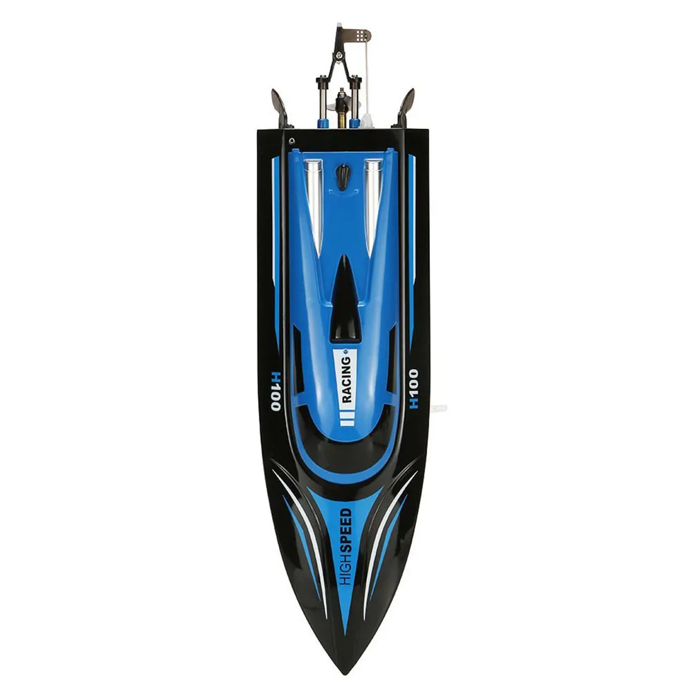 Рождественская игрушка TKKJ H100 2,4G RC лодка 180 градусов флип высокоскоростная электрическая RC гоночная лодка для бассейнов озера и приключений на открытом воздухе