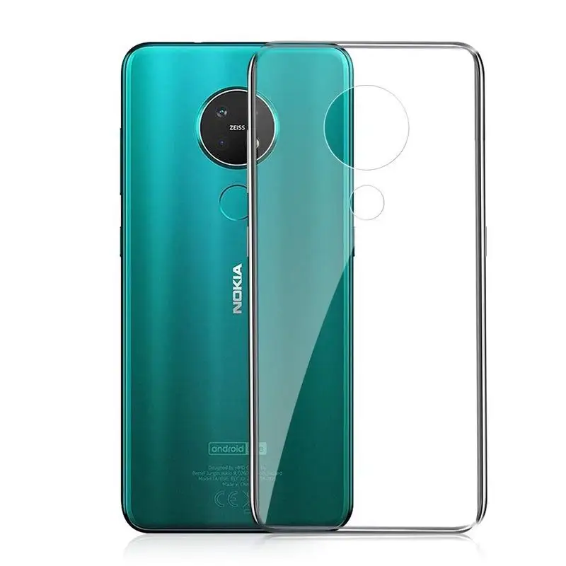 Сверхтонкая жесткая накладка на заднюю панель из мягкого Чехлы для Nokia 7 2 6 4 3 2X6X5 5