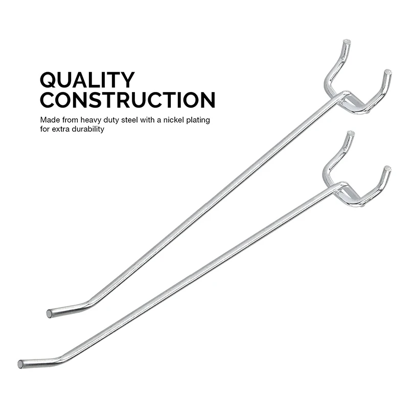 Новый 25 шт. 6-дюймовый Pegboard Крючки настенная Полка инструмент Вешалки Органайзер