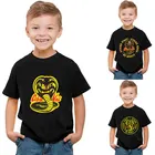 Детская футболка Кобра Кай с коротким рукавом и змеиным принтом