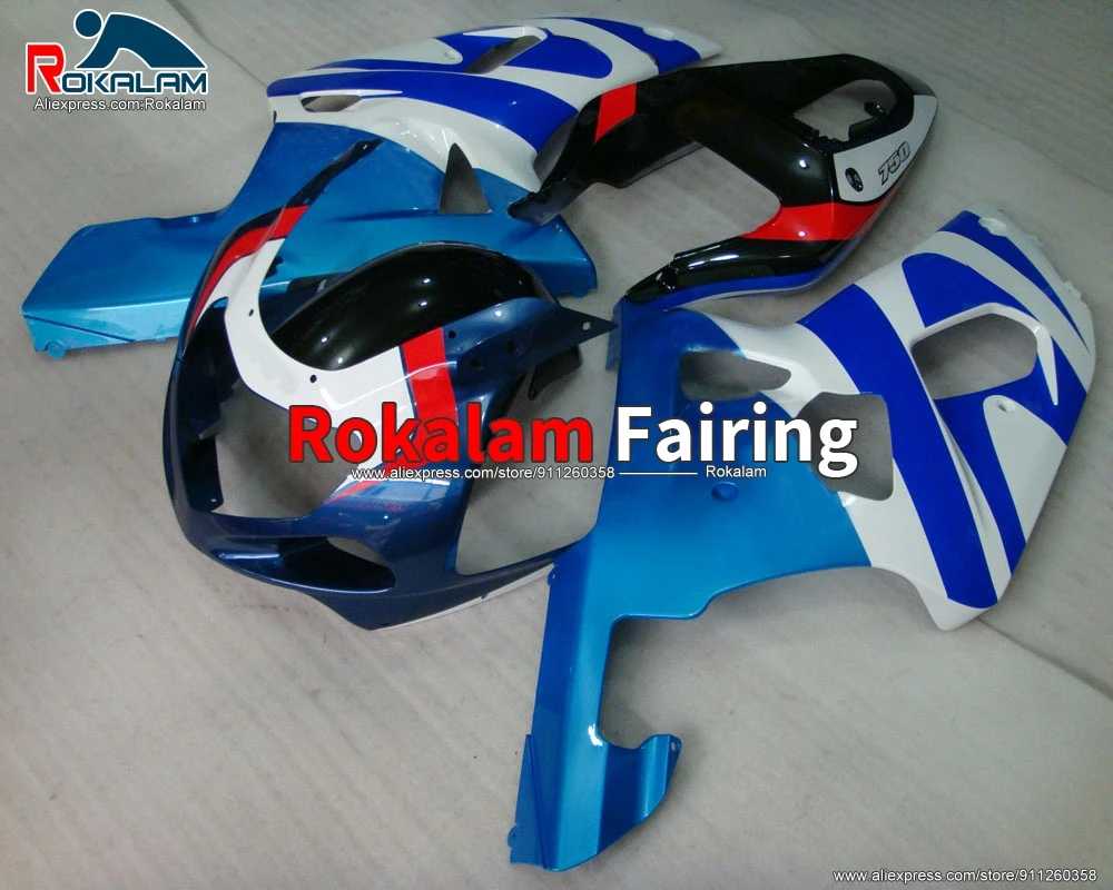

Тела Наборы для Suzuki K1 GSXR600 GSXR750 2001 2002 2003 GSX-R750 GSX-R600 01 02 03 синий мотоцикл обтекатель Kit (литья под давлением)