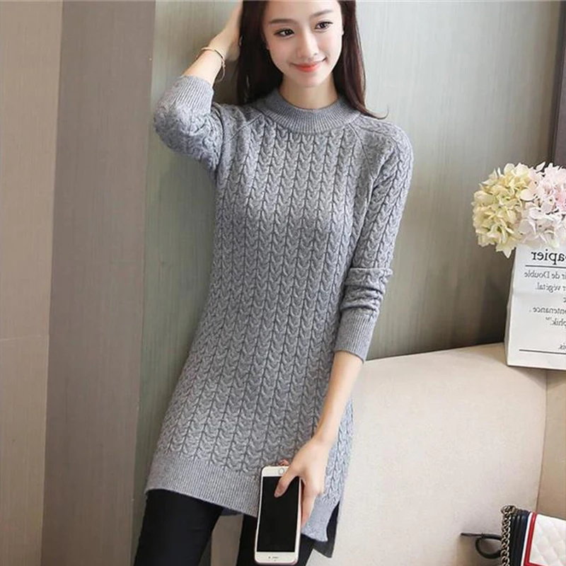 Толстая теплая Женская водолазка 2020 зимние женские свитера и пуловеры вязаный