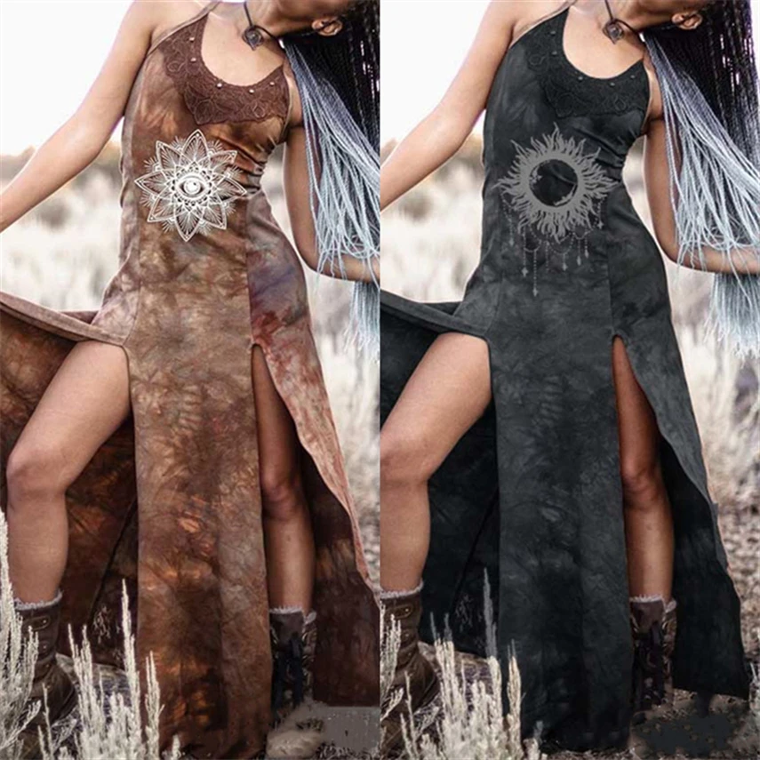 Винтажная Женская одежда для косплея в средневековом стиле с принтом женщин