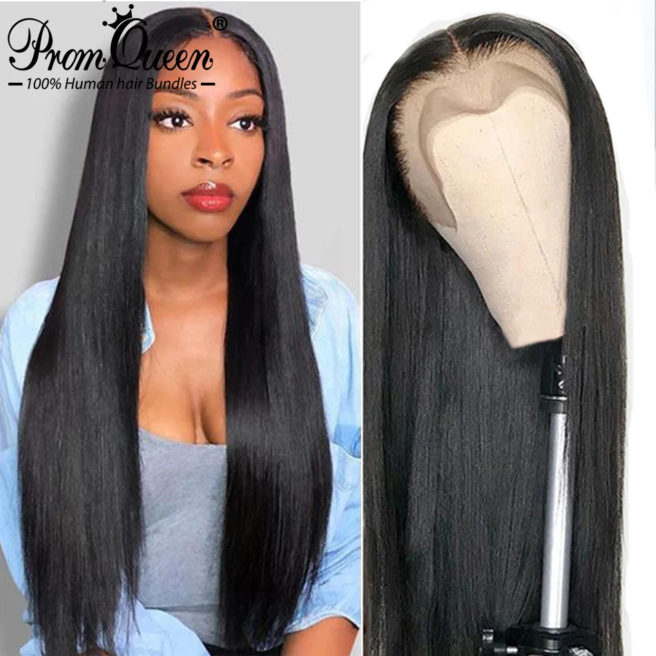 

Straight HD Transparent Lace Front Human Hair Wigs For Women 13x6 HD Lace Frontal Wig Bone Straight Closure 4x4 5x5 6x6 Lace Wig