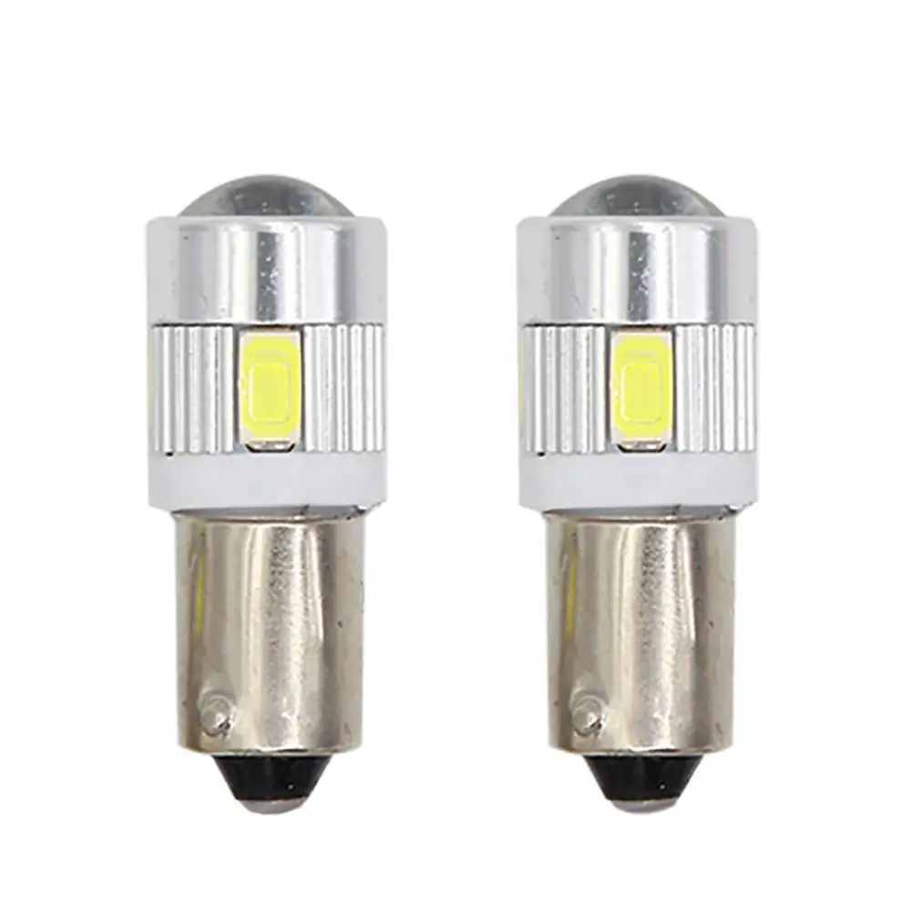 

2PCS BA9S 6 SMD 5630 LED Wedge Bulb Parking Reading License 12V Lamp LED Plate Llight Light Dome Auto White Instrument U9B1