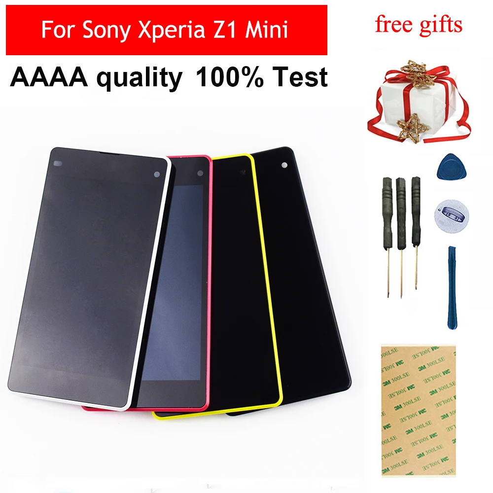 Для sony Xperia Z1 Mini дисплей кодирующий преобразователь сенсорного экрана в сборе