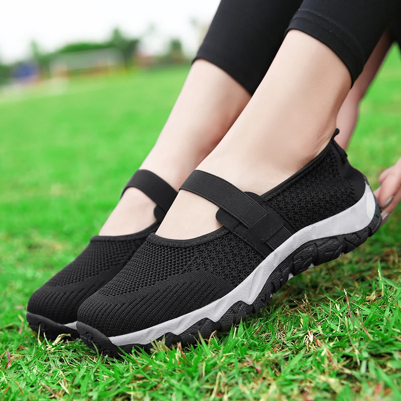 tenis de mujer 2020 mesh Flats Sneakers Shoes Tennis shoes for Women mother Non-slip Walking Fitness shoes zapatillas cheap