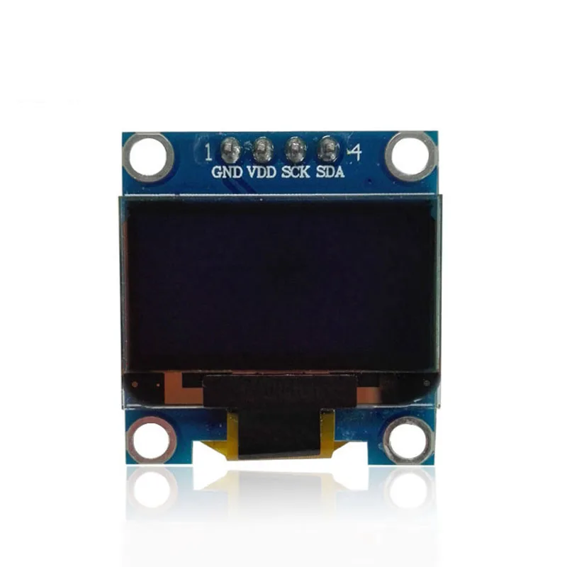 0 96 дюймовый IIC Серийный желтый синий oled-дисплей модуль 128X64 I2C SSD1306 12864 плата с