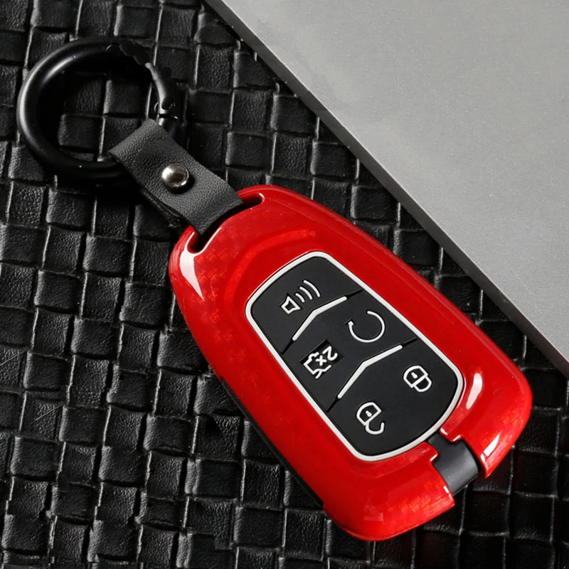 

Car Key Cover Protection Case For Cadillac ATS CT6 CTS DTS XT5 Escalade ESV SRX STS XTS ELR 2014 15 2016 2017 2018 Key Covers