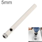 Набор сверл с алмазным покрытием 5 мм, набор инструментов для сверления стекла, открывалка для отверстий для плитки, стекла, керамики