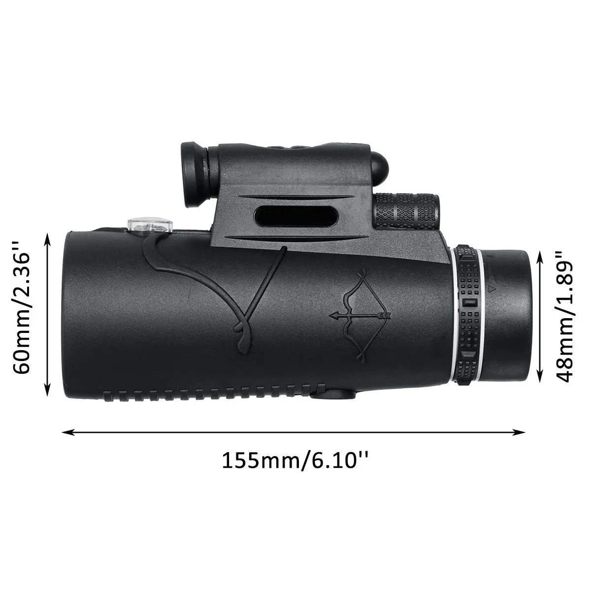 

50X60 Telescope Monocular FMC Broadband Coating Monocular Binoculars IPX7 HD Pocket Telescope with Tripod & Phone Holder Clip