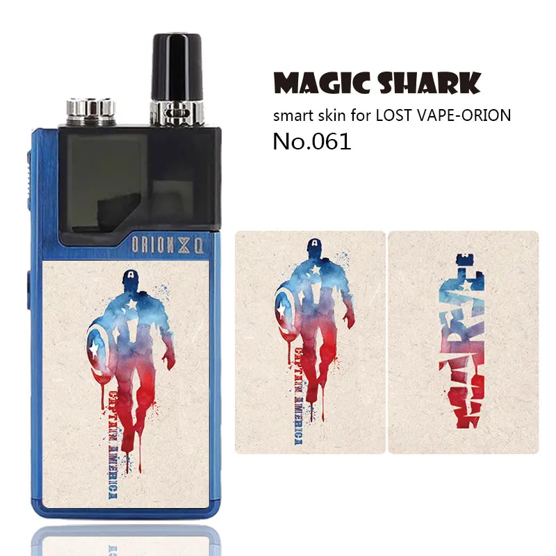 Magic Shark Marvel DC Бэтмен Супермен Капитан Америка чехол наклейка пленка для Lost Vape Orion