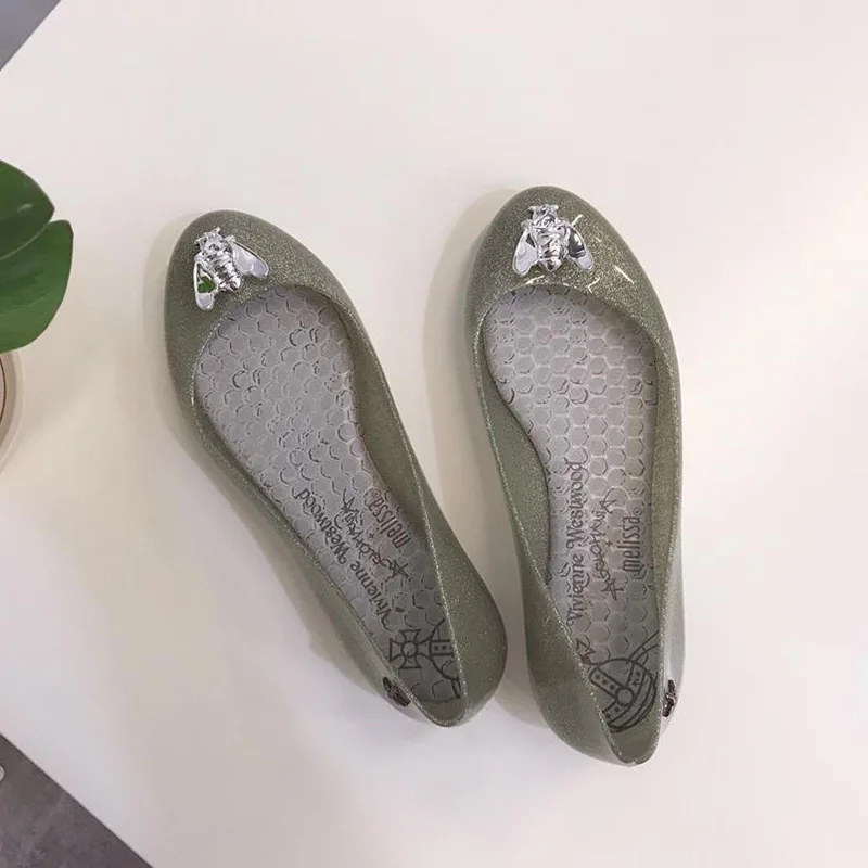 Женские сандалии Melissa желейные с пчелиной подкладкой Летние повседневные для