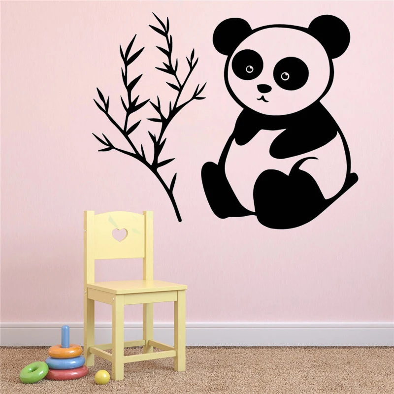 

Luxuriant lovely panda Wall Art Decal Wall Stickers Pvc Material Nursery Room Wall Stickers Vinyl Removable FM-154