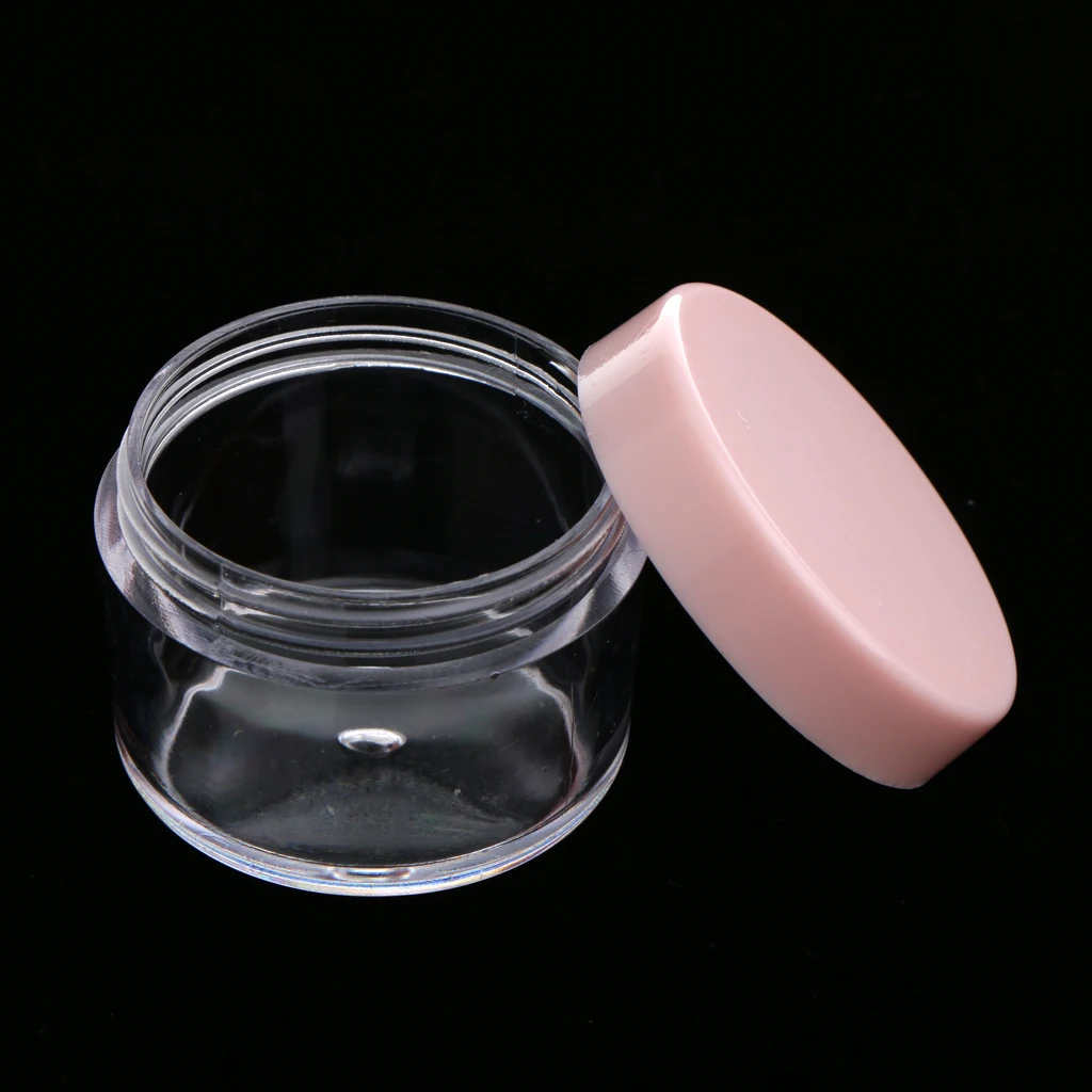 

12pcs 15g Empty Jar Pot Screw Lid Container for Powder Cream Glitter - Purple