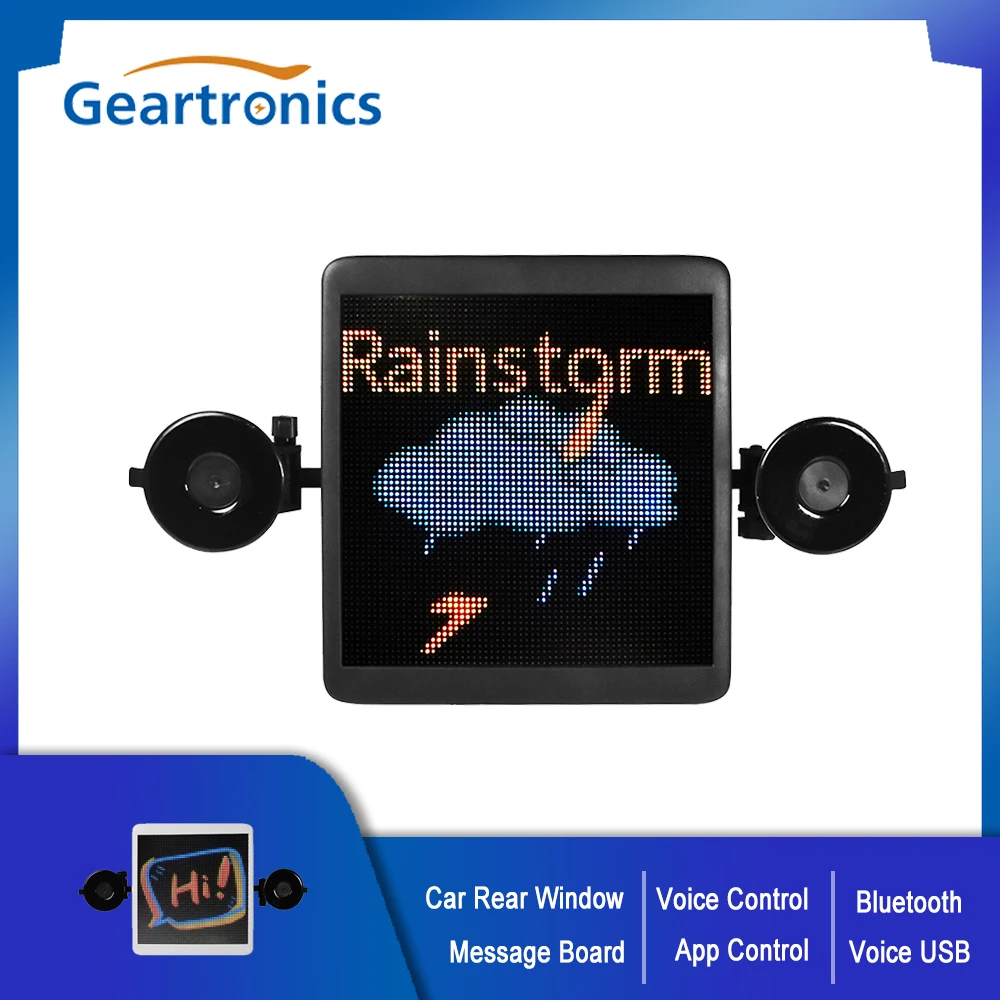 

1 шт., автомобильная смарт-вывеска на заднее стекло